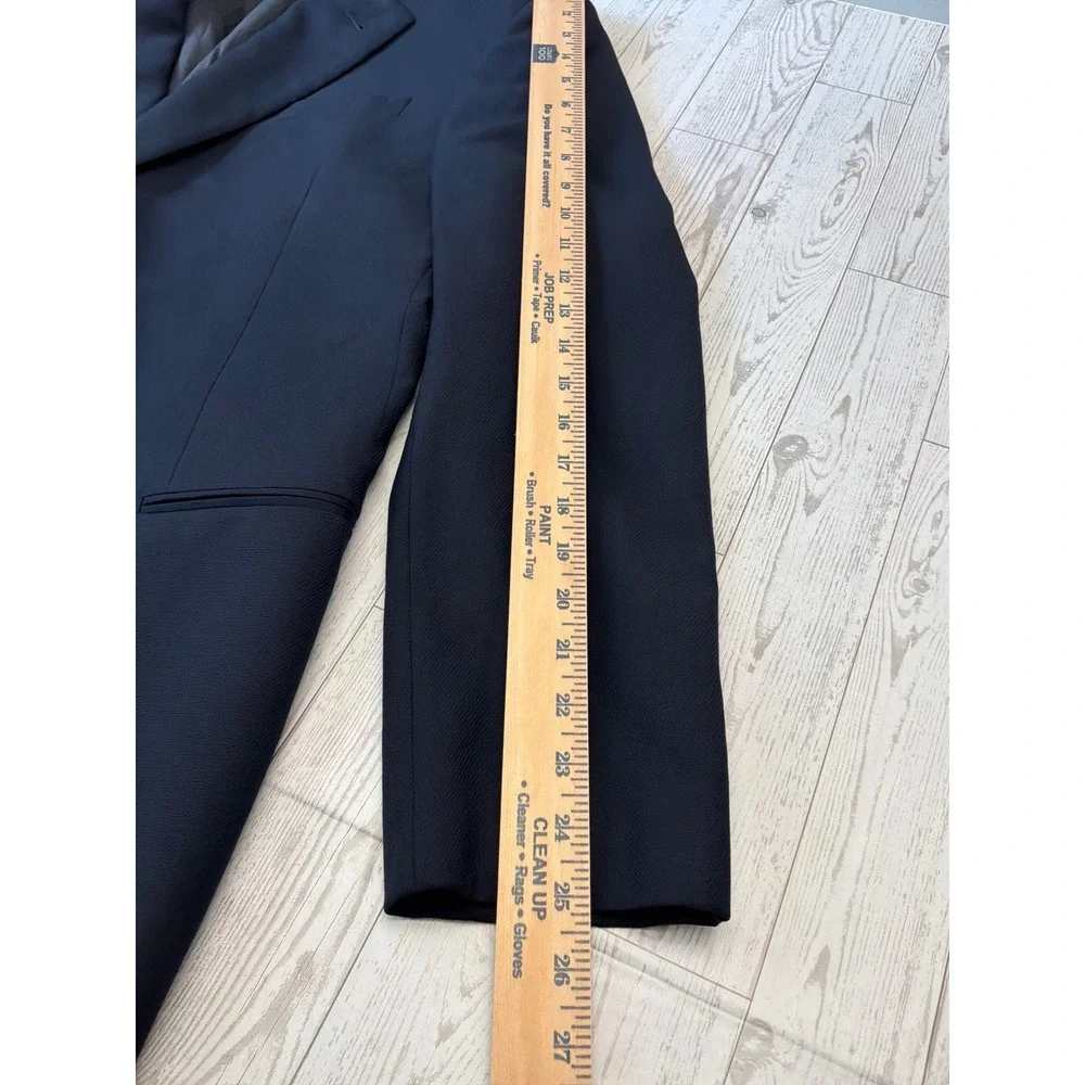 Armani Collezioni Blazer Mens 42R Navy Blue Italian Wool Old Money Sport Coat